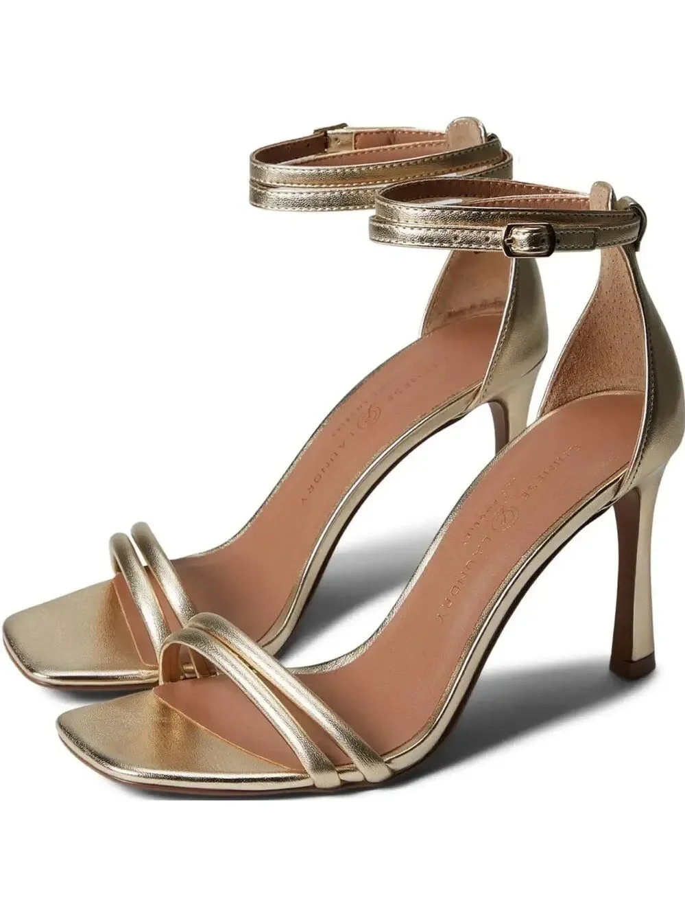 NIB Chinese Laundry Jasmine Ankle Strap Dress Sandal in Gold Women’s Size‎ 8.5